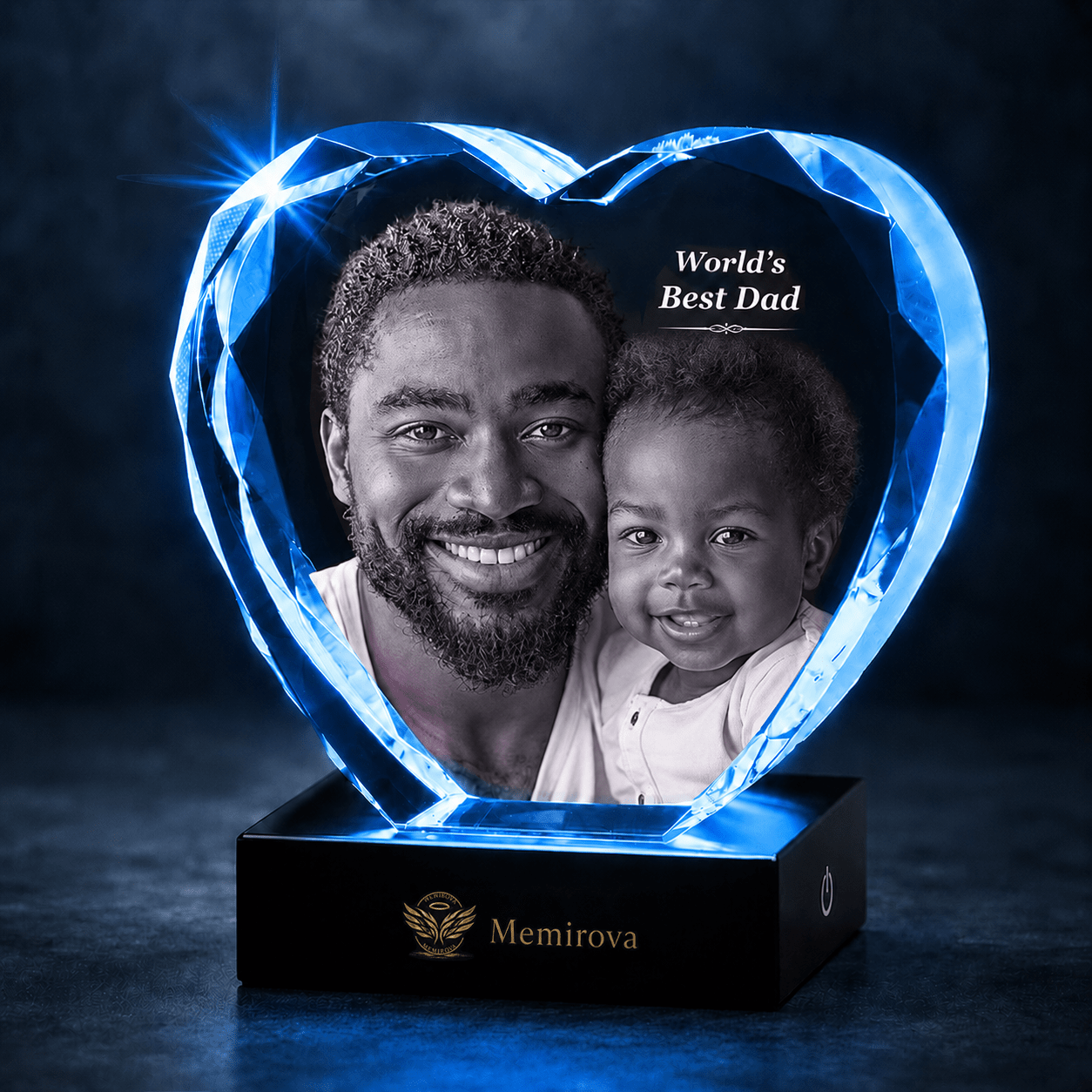 Memirova Faceted Heart Crystal Memorial Keepsake - Memirova