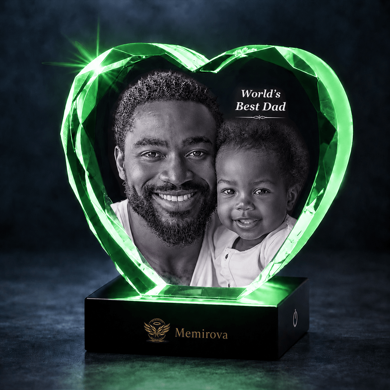 Memirova Faceted Heart Crystal Memorial Keepsake - Memirova