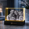 Memirova Personalized 3D Crystal Keepsake-shown alongside other available sizes for scale reference