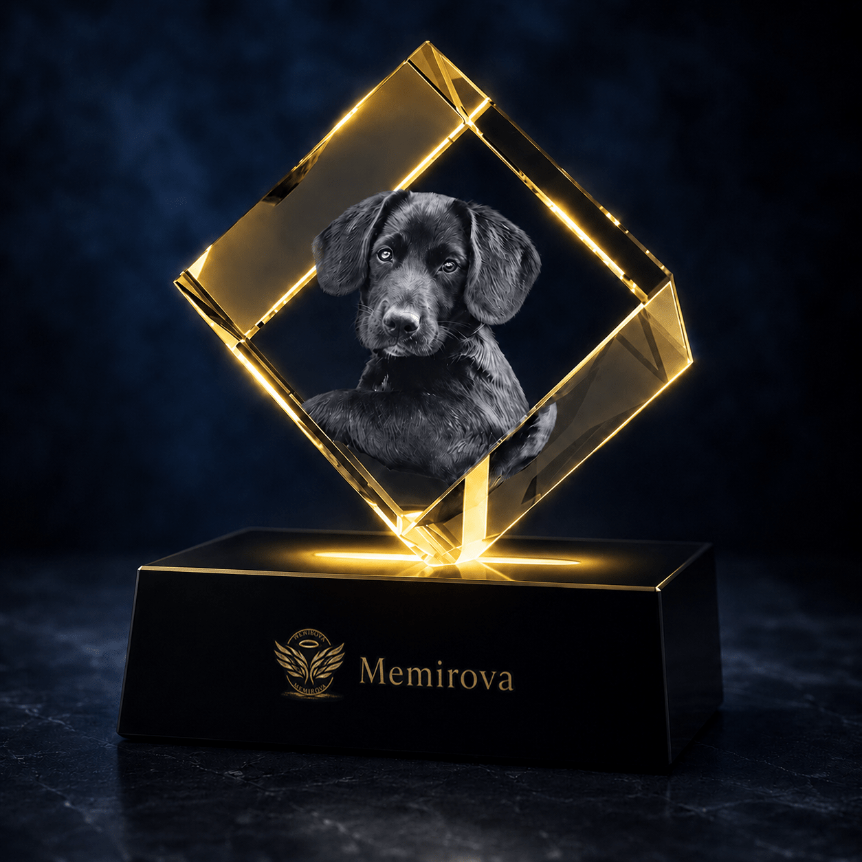 Memirova Memory Square Crystal Keepsake - Memirova