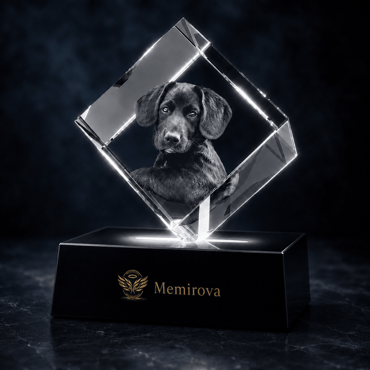 Memirova Memory Square Crystal Keepsake - Memirova