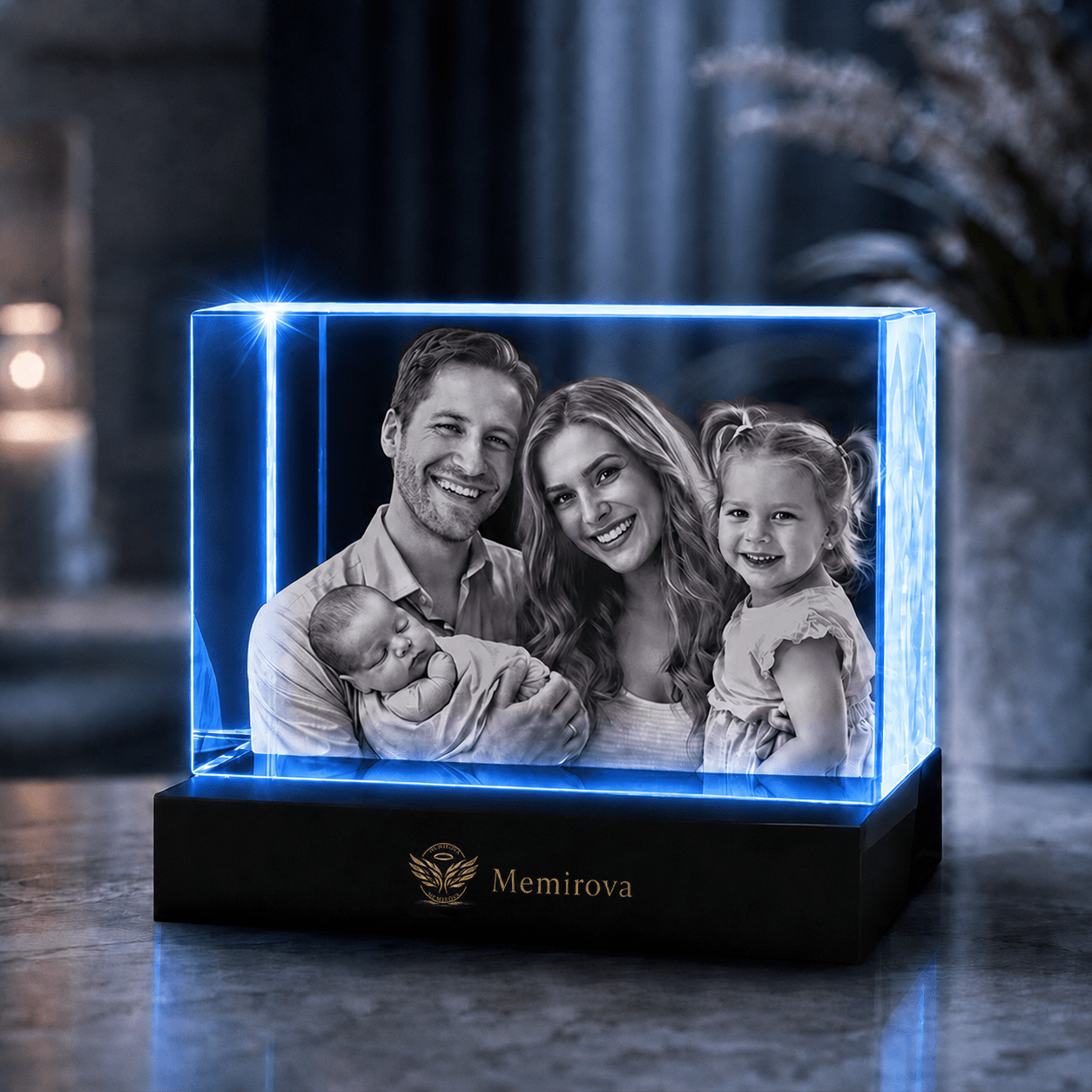 Memirova Personalized 3D Crystal Keepsake - Memirova