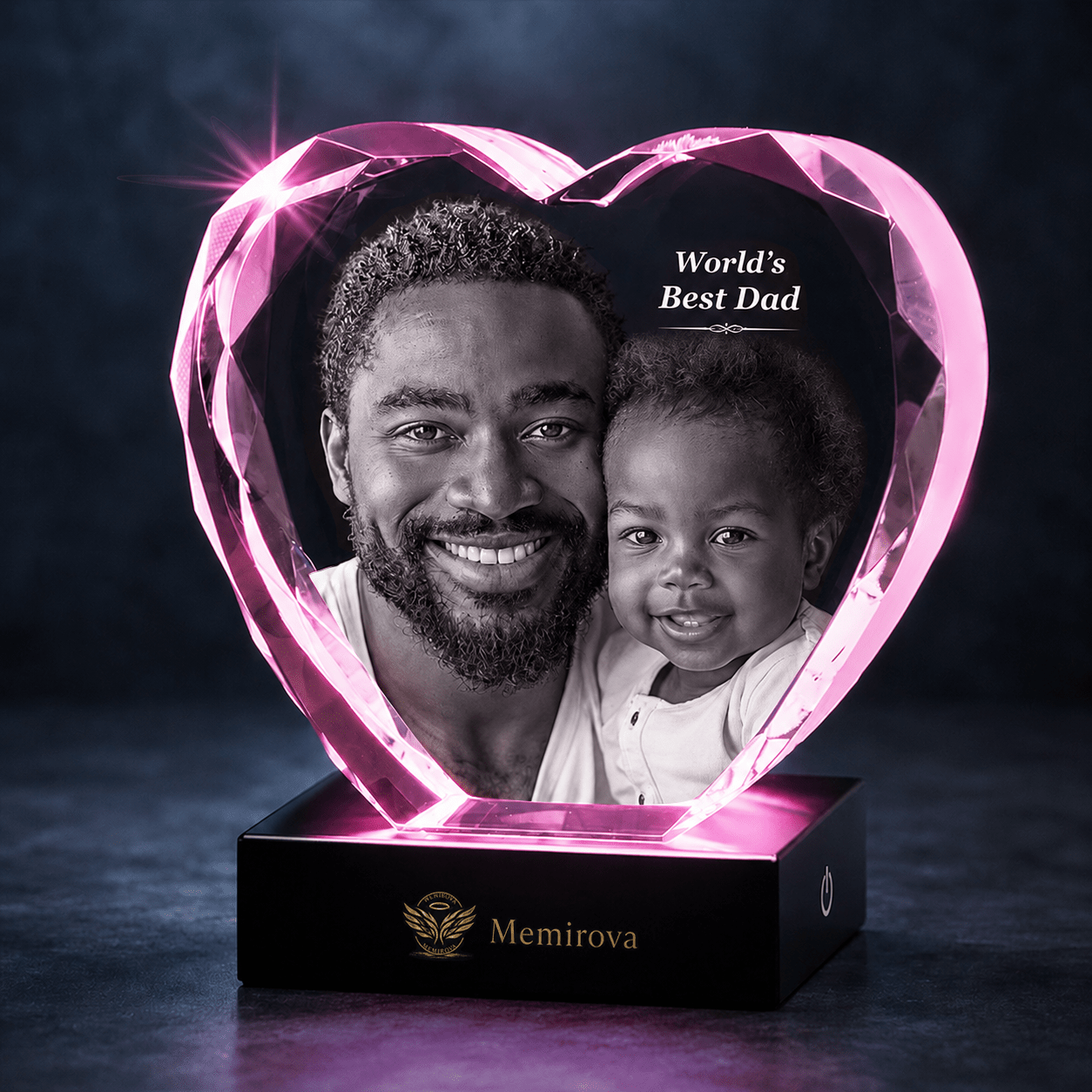 Memirova Faceted Heart Crystal Memorial Keepsake - Memirova