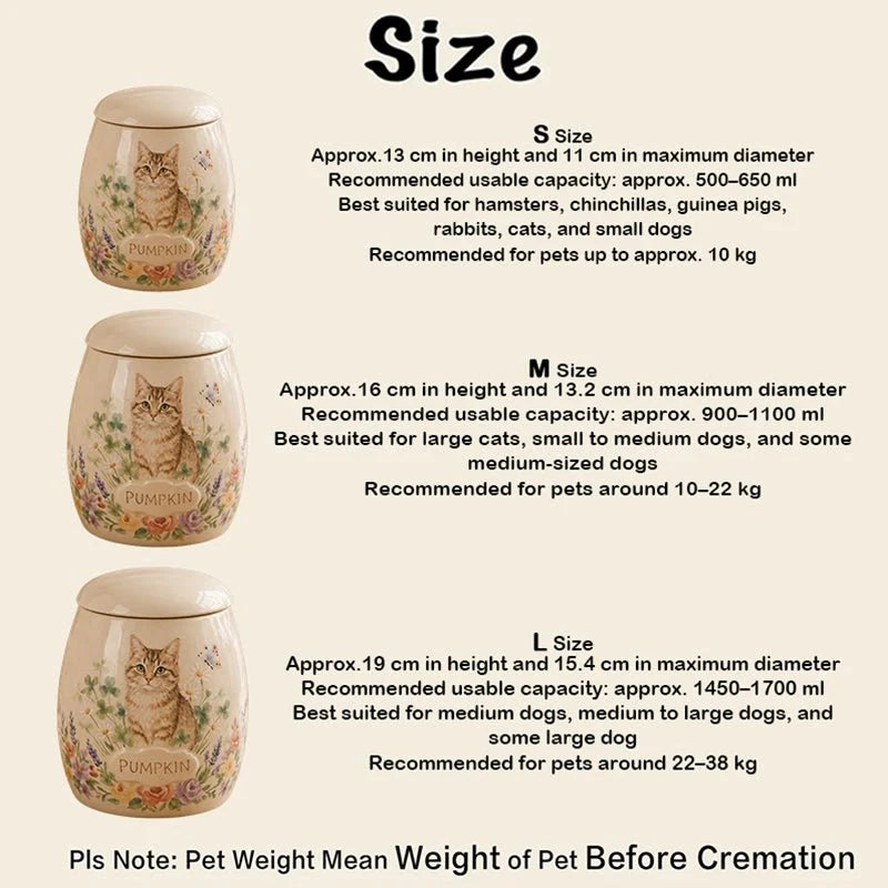 Memirova Custom Hand-Painted Memorial Urn, shown together with other sizes and color options in the collection