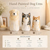 Memirova Dog Memorial Urn, shown together with other sizes and color options in the collection