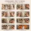 Memirova Dog Memorial Urn, shown at a three-quarter angle to display shape and proportions