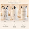 Memirova Cat Memorial Urn, close-up of the fitted lid, showing the secure ash-storage closure