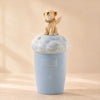Memirova Angel Memorial Urn, shown on a plain studio background to highlight the ceramic craftsmanship