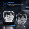 Memirova Loving Memory Faceted Heart Crystal Light Base Details-Memirova