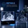 Memirova Father's Day Custom Crystal Plaque Light Base Details-Memirova