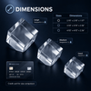Memirova Father's Day Square Crystal Tribute Size Guide-Memirova