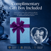 Memirova Faceted Heart Crystal Memorial Keepsake Complimentary Gift Box-Memirova