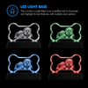 Memirova Faceted Bone Crystal Memorial Keepsake LED Light Base Color Options-Memirova