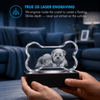 Memirova Wedding Faceted Paw Print Crystal True 3D Laser Engraving-Memirova