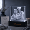 Wedding Square Crystal Keepsake-Memirova